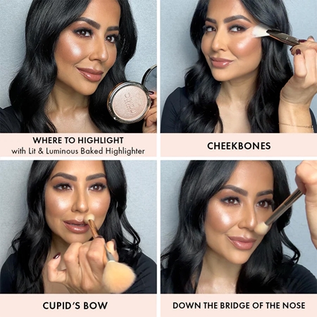 ICONIC London Lit & Luminous kompaktni highlighter u prahu