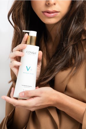 ICONIQUE Professional V+ Maximum volume Thickening shampoo volyymia antava shampoo hennoille hiuksille