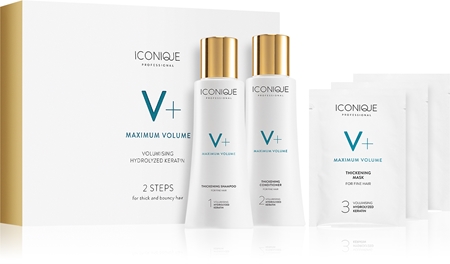 ICONIQUE Professional V+ Maximum volume 2 steps for thick and bouncy hair Geschenkset (für mehr Haarvolumen)
