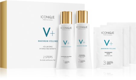 ICONIQUE Professional V+ Maximum volume 2 steps for thick and bouncy hair Presentförpackning (för hårvolym)