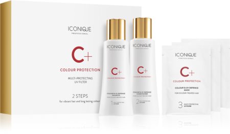 ICONIQUE Professional C+ Colour Protection 2 steps for vibrant hair and long lasting colour Presentförpackning (För färgat hår)