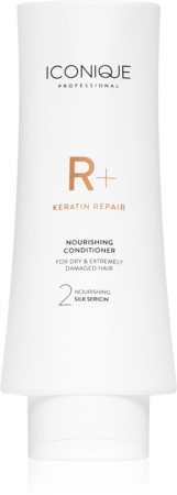 ICONIQUE Professional R+ Keratin repair Nourishing conditioner αποκαταστατικό κοντίσιονερ κερατίνης για ξηρά και κατεστραμμένα μαλλιά
