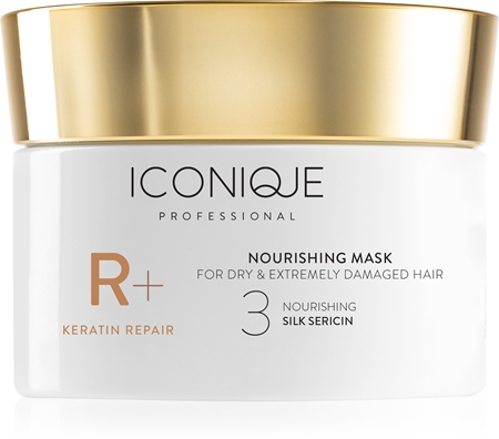 ICONIQUE Professional R+ Keratin repair Nourishing mask Återställande mask för torrt och skadat hår