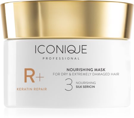 ICONIQUE Professional R+ Keratin repair Nourishing mask uudistava naamio kuiville ja vaurioituneille hiuksille
