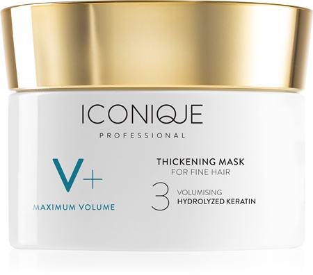 ICONIQUE Professional V+ Maximum volume Thickening mask εντατική μάσκα για όγκο στα λεπτά μαλλιά