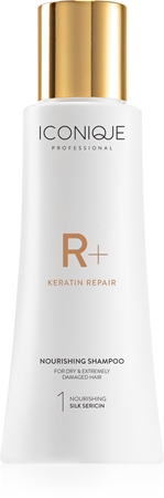 ICONIQUE Professional R+ Keratin repair Nourishing shampoo shampoing rénovateur à la kératine pour cheveux secs et abîmés