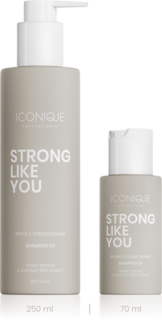 ICONIQUE Professional STRONG LIKE YOU Repair & Strengthening regenerating shampoo for damaged hair