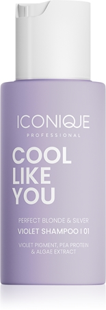 ICONIQUE Professional COOL LIKE YOU Perfect Blonde & Silver Violet šampon za nevtralizacijo rumenih tonov