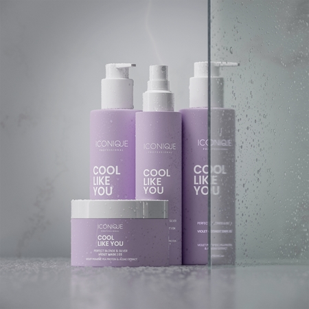 ICONIQUE Professional COOL LIKE YOU Perfect Blonde & Silver Violet šampon za nevtralizacijo rumenih tonov