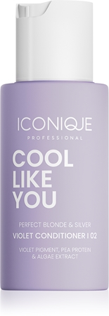 ICONIQUE Professional COOL LIKE YOU Perfect Blonde & Silver Violet conditioner neutralising yellow tones