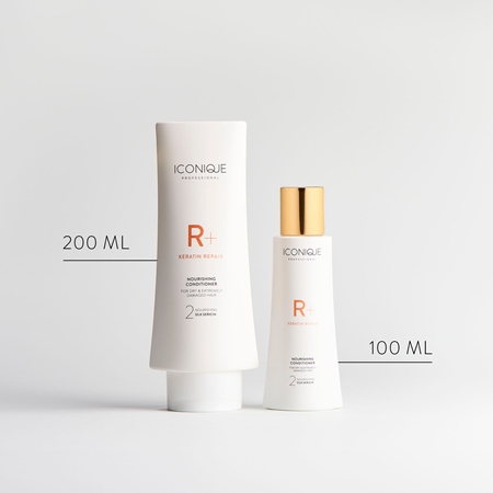 ICONIQUE Professional R+ Keratin repair Nourishing conditioner regenerierender Keratin Conditioner für trockenes und beschädigtes Haar