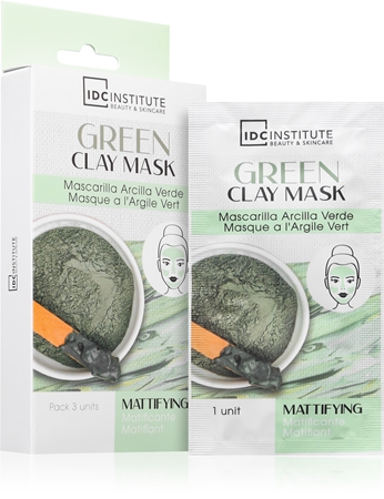 IDC Institute Green Clay Mask Cleansing Mattifying Mask with shea butter