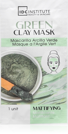 IDC Institute Green Clay Mask Cleansing Mattifying Mask with shea butter