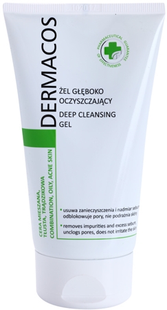 Ideepharm Dermacos Combination Oily Acne Skin Deep-Cleansing Gel To shine and expanded pores