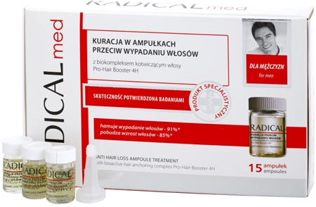 Ideepharm Radical Med Anti Hair Loss serum de tratamiento anticaída del cabello para hombre