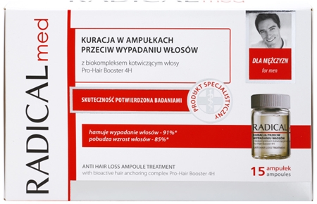 Ideepharm Radical Med Anti Hair Loss serum de tratamiento anticaída del cabello para hombre
