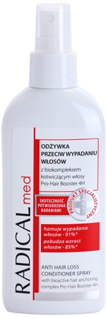Ideepharm Radical Med Anti Hair Loss Spraybalsam för att behandla håravfall