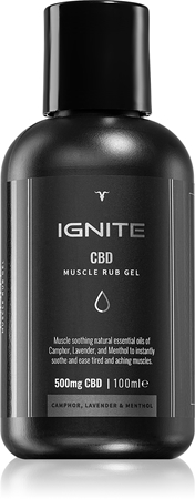 Ignite CBD Camphor, Lavender & Menthol 500mg Massagegel für Muskeln und Gelenke