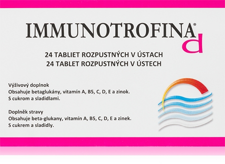 Immunotrofina D Immunotrofina D tablety tablety pro podporu imunitního systému a normální stav zubů