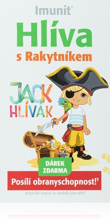 Imunit JACK HLÍVÁK cucací tablety s rakytníkem cucavé tablety pro podporu imunitního systému