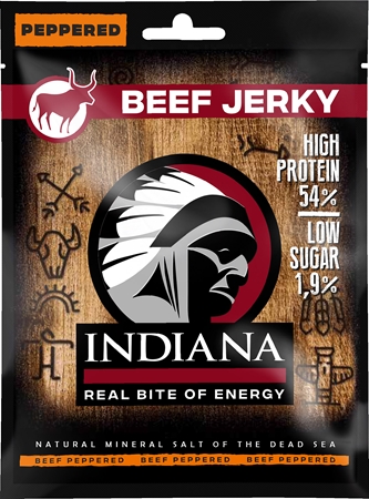 Indiana Jerky Beef Jerky Peppered viande séchée bœuf