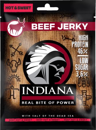 Indiana Jerky Beef Jerky Hot & Sweet suszone mięso wołowina