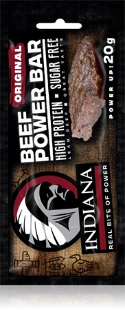 Indiana Jerky Beef Power Bar Original sušené maso hovězí