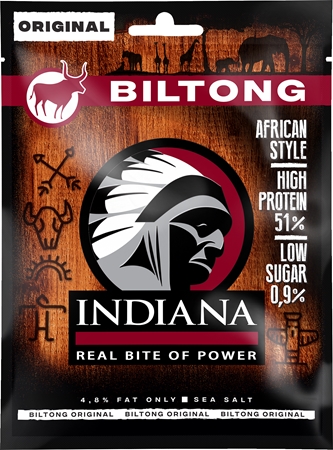 Indiana Jerky Biltong Original viande séchée bœuf