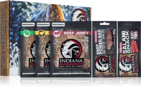 Indiana Jerky Gift Set suszone mięso (zestaw upominkowy)