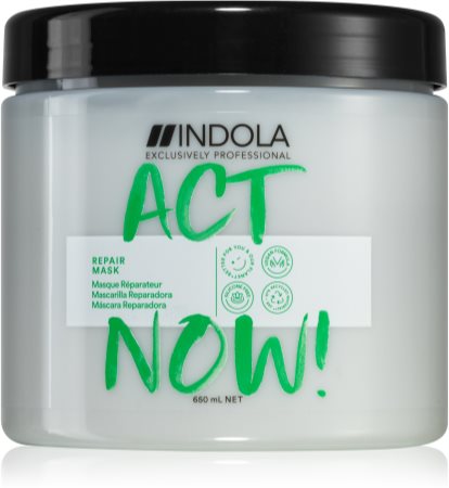 Indola Act Now! Repair βαθιά αποκατστατική μάσκα για τα μαλλιά