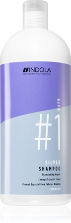 Indola Silver shampoo for neutralising brassy tones