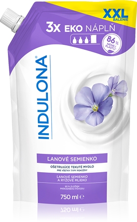 Indulona Ľanové semienko Linseed tekuté mydlo náhradná náplň