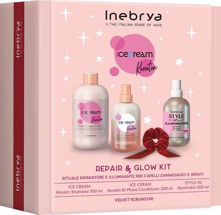 Inebrya Keratin Christmas Set coffret com queratina