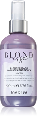 Inebrya BLONDesse Blonde Miracle Bi-Phase Conditioner 2-φασικό κοντίσιονερ χωρίς ξέβγαλμα για ξανθά μαλλιά