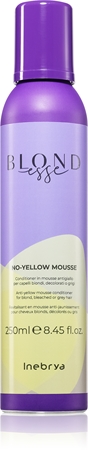 Inebrya BLONDesse No-Yellow Mask Schaum-Conditioner neutralisiert gelbe Verfärbungen