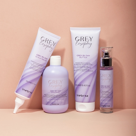 Inebrya Greylosophy Grey By Day Shampoo shampoing colorant pour cheveux gris