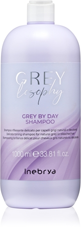 Inebrya Greylosophy Grey By Day Shampoo shampoing colorant pour cheveux gris