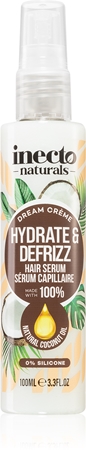 Inecto Dream Crème Hydrate & Defrizz Serum för hår med kokosnötolja