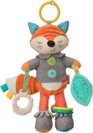 Infantino Hanging Toy Fox with Activities móvil para bebé en colores de alto contraste