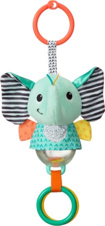 Infantino Sensory Rattle Elephant контрастна підвісна іграшка