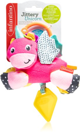 Infantino Unicorn контрастна підвісна іграшка з прорізувачем