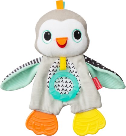 Infantino Cuddly Teether Penguin juguete de peluche con mordedor