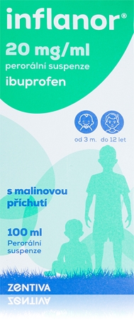 Inflanor Inflanor 20 mg/ml perorální suspenze k léčbě mírné a středně silné bolesti