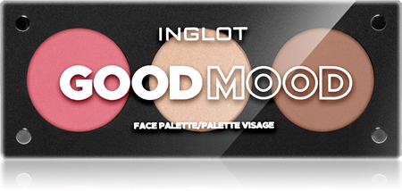 Inglot Face Palette rozjasňovač, bronzer a lícenka