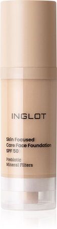 Inglot Skin Focused Care Face Foundation SPF 50 fond de teint couvrant SPF 50