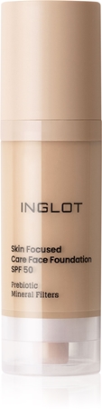 Inglot Skin Focused Care Face Foundation SPF 50 krycí make-up SPF 50