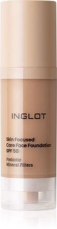 Inglot Skin Focused Care Face Foundation SPF 50 deckendes Make-up SPF 50