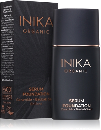 INIKA Organic Serum Foundation pflegende Make-up Foundation für schöne Haut