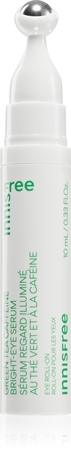 innisfree Green Tea Caffeine Bright-Eye Serum Cooling Eye Roll-on to treat swelling and dark circles