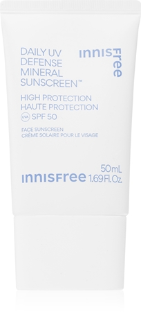innisfree Daily UV Defense Mineral Sunscreen Mineral Protective Face Fluid SPF 50